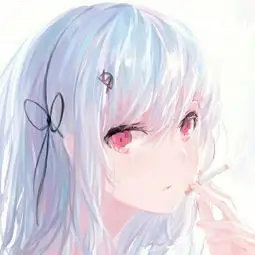 头像女动漫 银发魔法少女幻想头像
